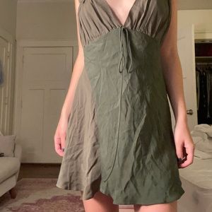 NEVER WORN Zara asymmetrical forest green dress for Fall 2021